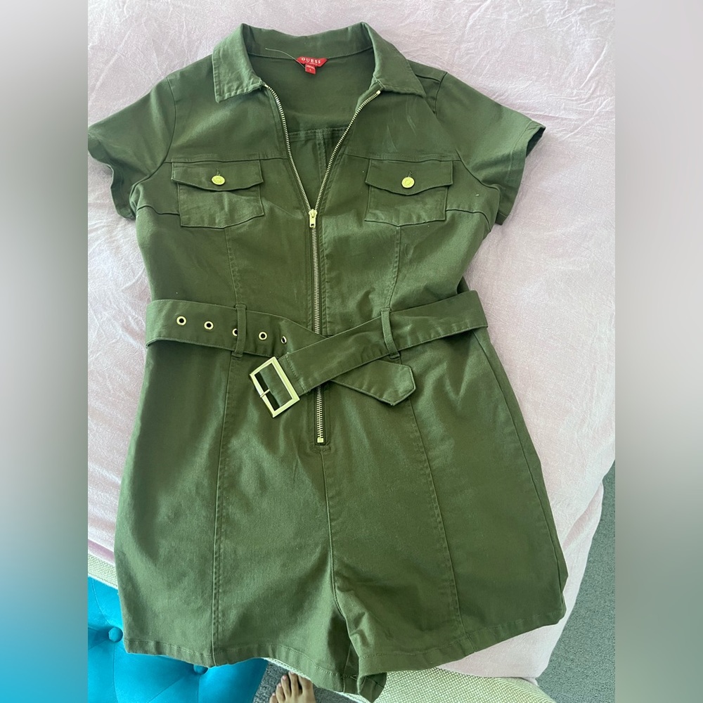 Overall shorts GUESS . Green jeans